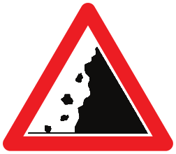 Chutes de pierres ou présence de pierres