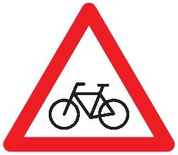 Traversée pour cyclistes et conducteurs de cyclomoteurs à deux roues, ou endroit où ces conducteurs débouchent sur la chaussée