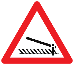 Passage à niveau avec barrières