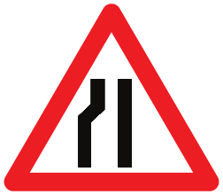 Rétrécissement de la chaussée