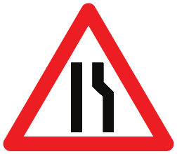 Rétrécissement de la chaussée