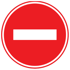 Sens interdit à tout conducteur