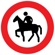 Accès interdit aux cavaliers