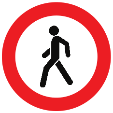 Accès interdit aux piétons