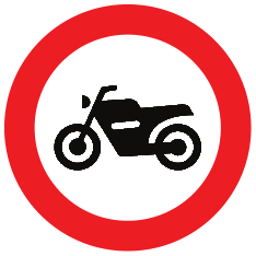 Accès interdit aux motocyclettes