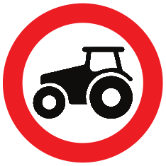 Accès interdit aux véhicules agricoles
