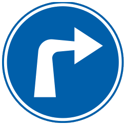 Obligation pour les conducteurs de suivre, au carrefour, la direction indiquée par la flèche