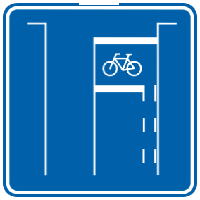 Zone avancée réservée aux cyclistes et conducteurs de cyclomoteurs à deux roues