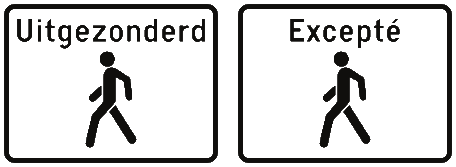Excepté piétons