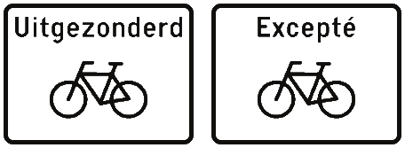 Excepté cyclistes