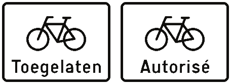 Cyclistes autorisés