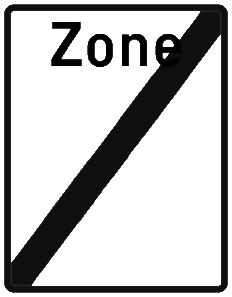 Fin d’une zone piétonne