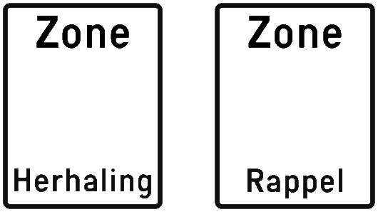 Rappel d’une zone